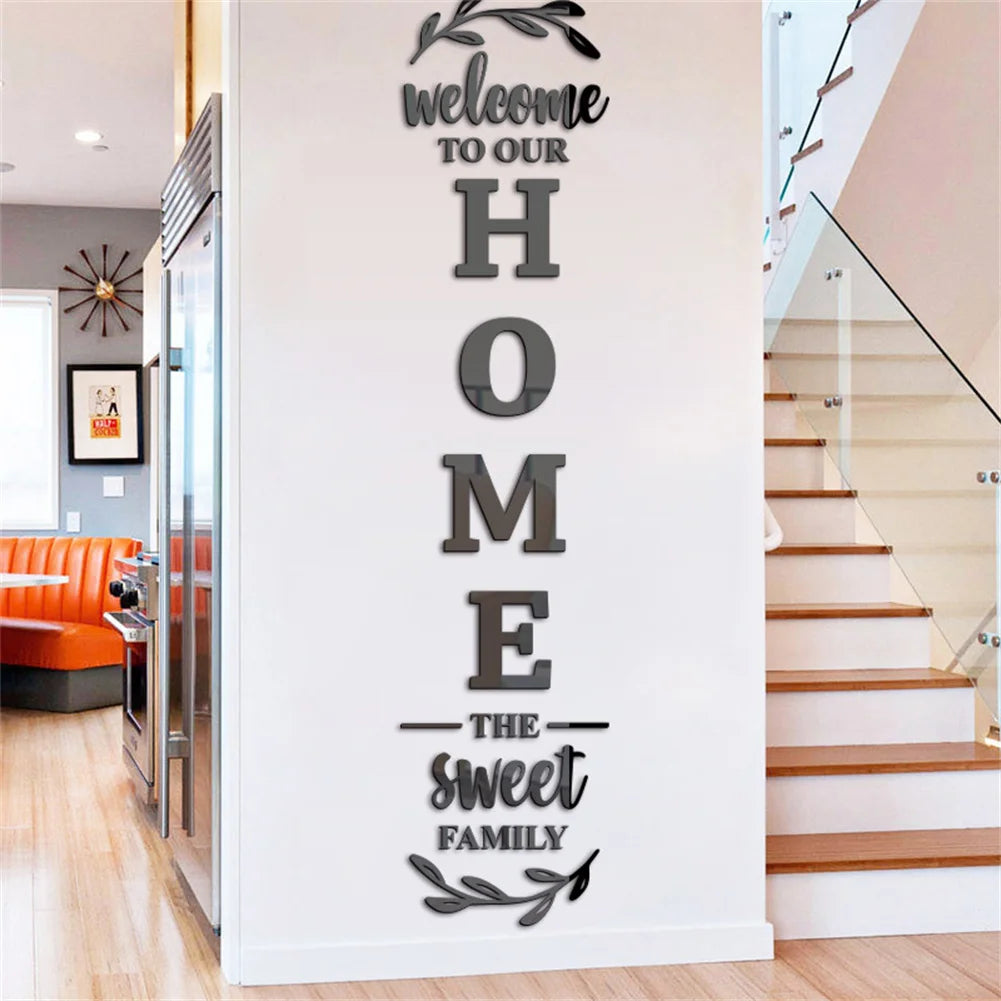 Acrylic 3D Mirror Self-Adhesive Wall Sticker