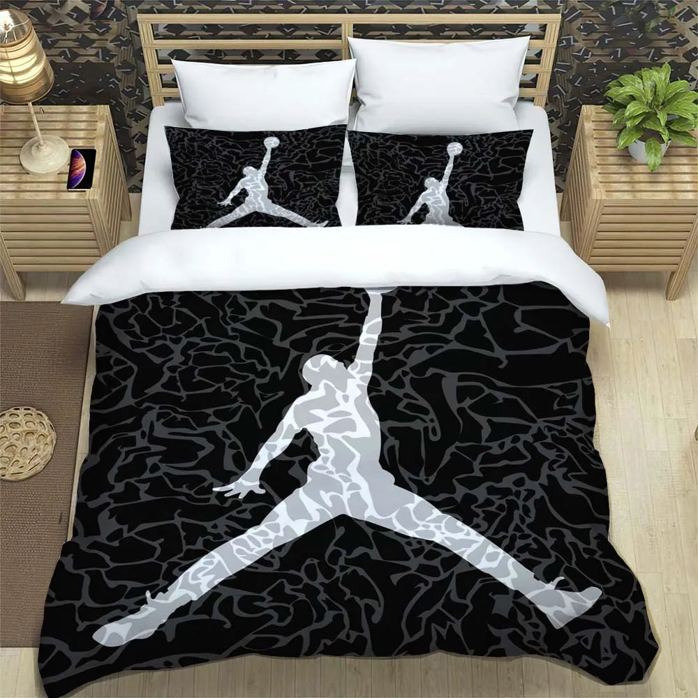 Basketball Logo Bedding Sets Cover With Pillowcase