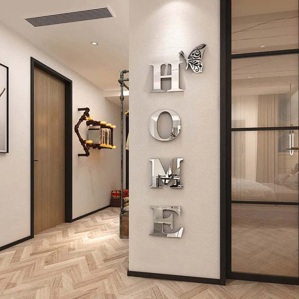 Acrylic 3D Mirror Self-Adhesive Wall Sticker