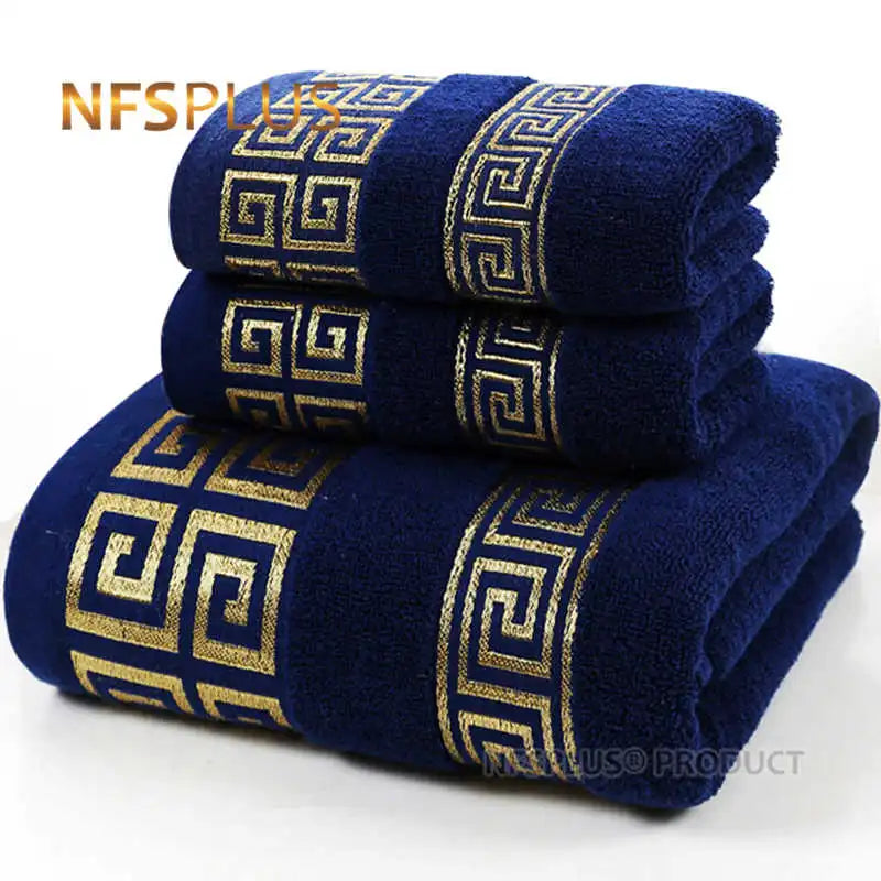 3 Pack Bath Towels Set 100% Cotton