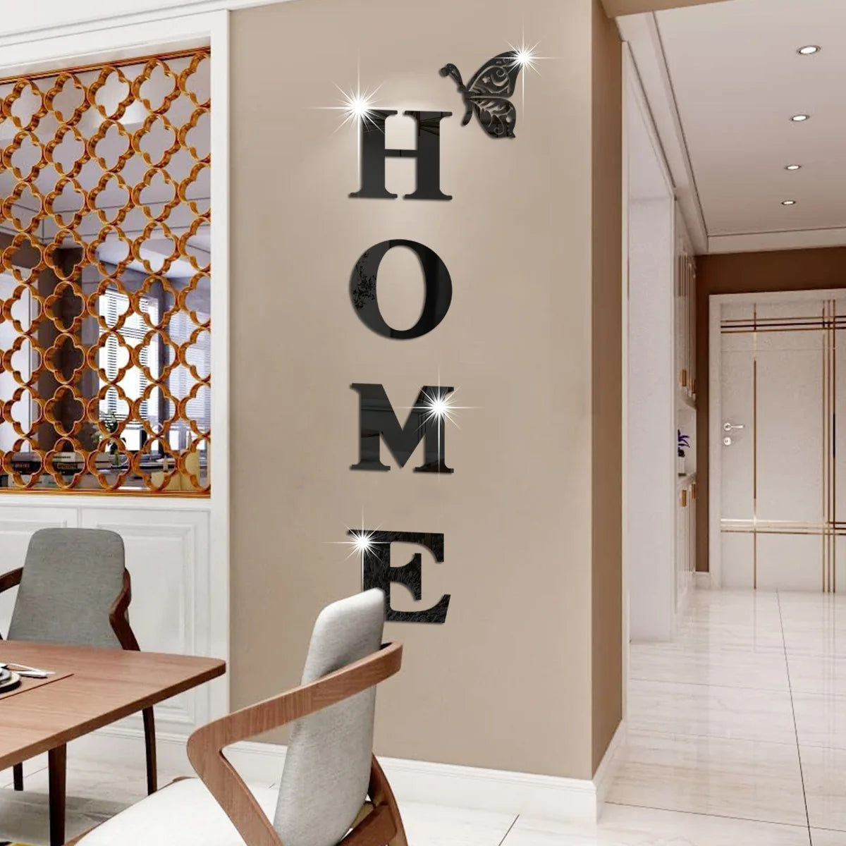 Acrylic 3D Mirror Self-Adhesive Wall Sticker