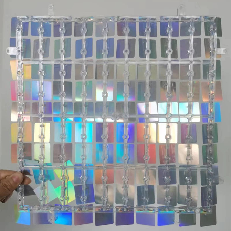 Square Shimmer Backdrop Wall Crystal Party Decoration