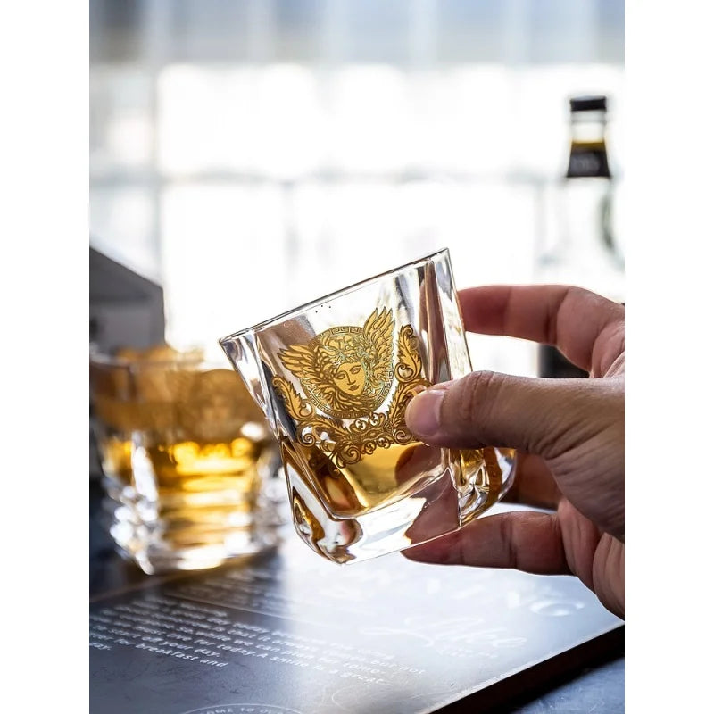 Creative Crystal Medusa Gold Wine Whiskey Beer Steins