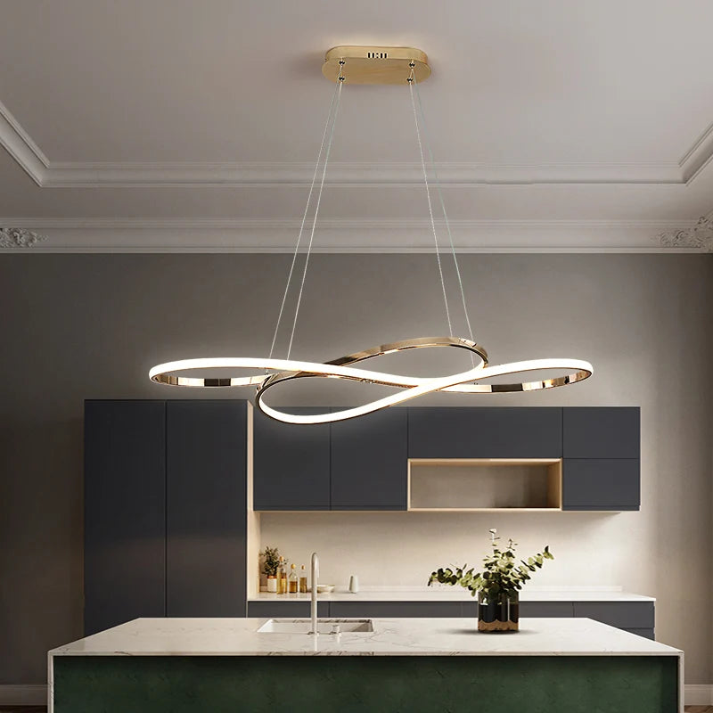 Chrome/Gold Plated LED Chandelier lights