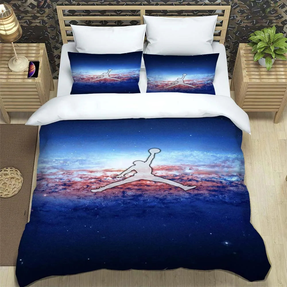 Basketball Logo Bedding Sets Cover With Pillowcase
