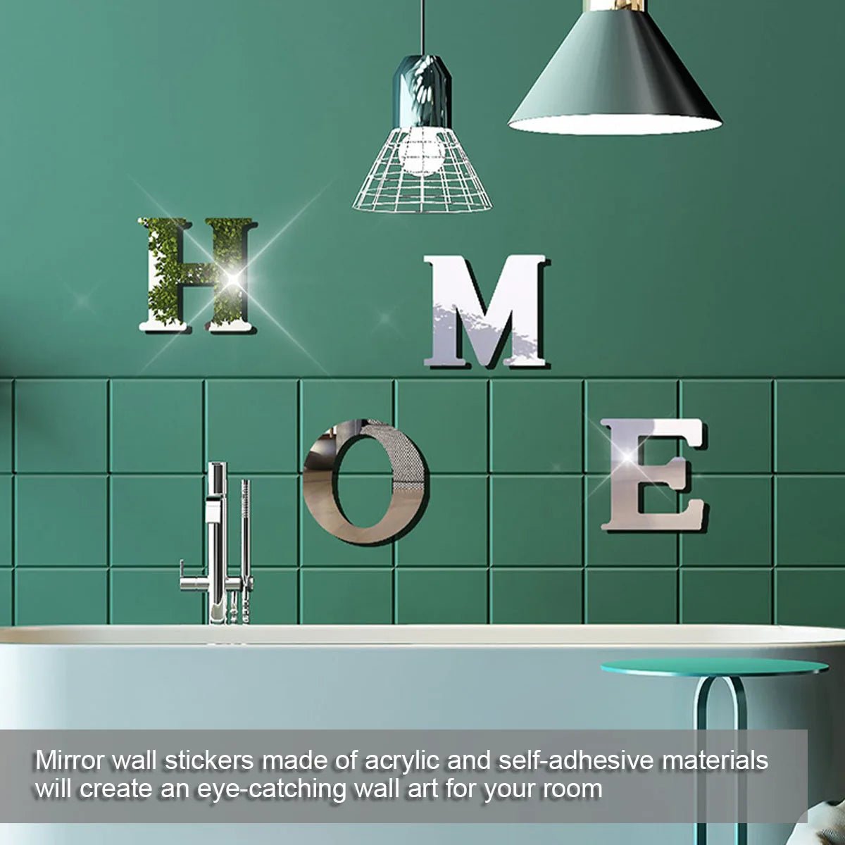 Acrylic 3D Mirror Self-Adhesive Wall Sticker