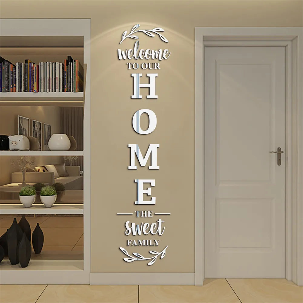 Acrylic 3D Mirror Self-Adhesive Wall Sticker