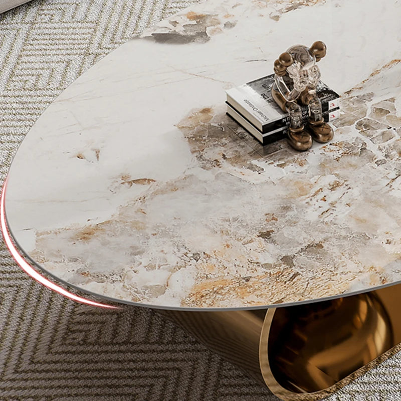 Designer White Natural Marble Coffee Table