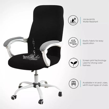 Water Resistant Jacquard Office Computer Chair Cover Elastic for Home Armchair 1Piece