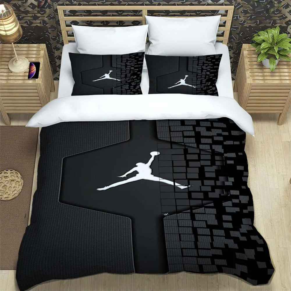 Basketball Logo Bedding Sets Cover With Pillowcase