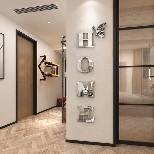 Acrylic  3D Mirror Self-Adhesive Wall Sticker