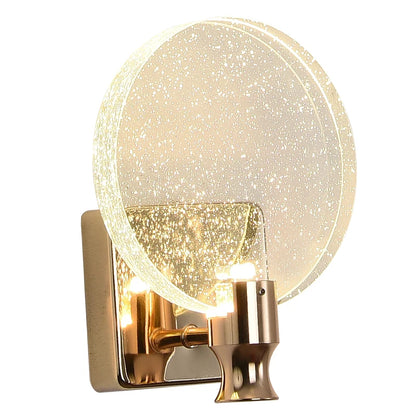 Gold Crystal Wall Lamp Led Lighting Glass