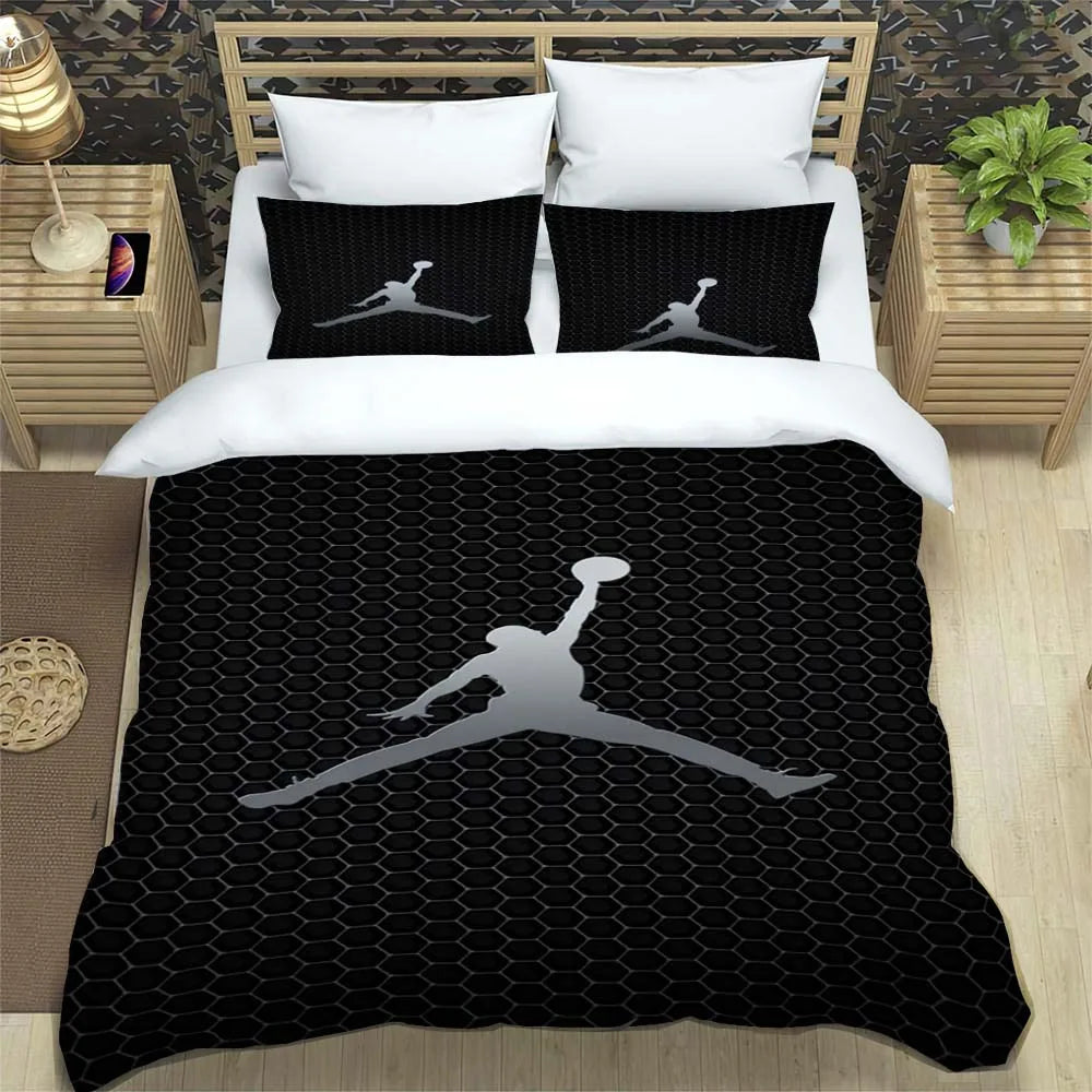 Basketball Logo Bedding Sets Cover With Pillowcase