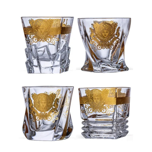 Creative Crystal Medusa Gold Wine Whiskey Beer Steins