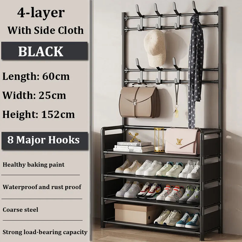 Floor Shoe and Hat Rack Organizer