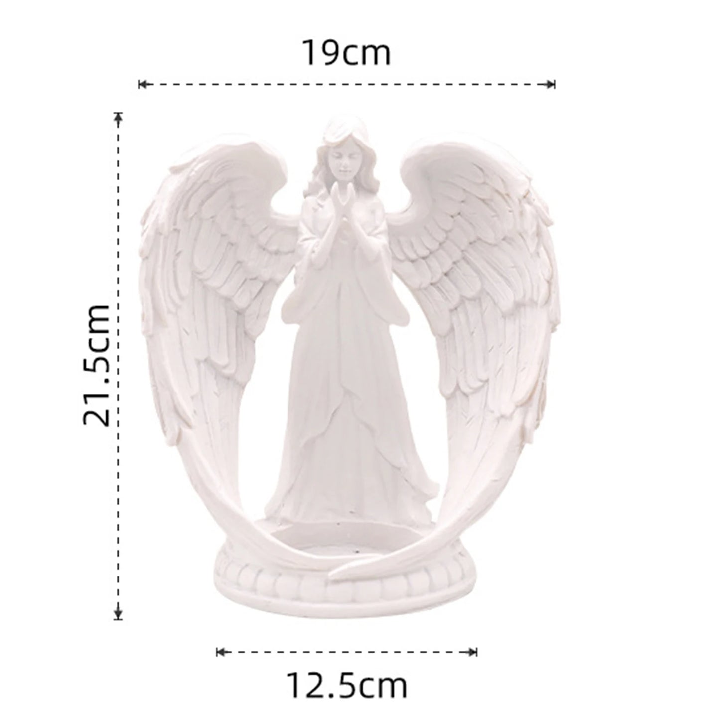 Resin Praying Angel Scented Candle Holder Ornament