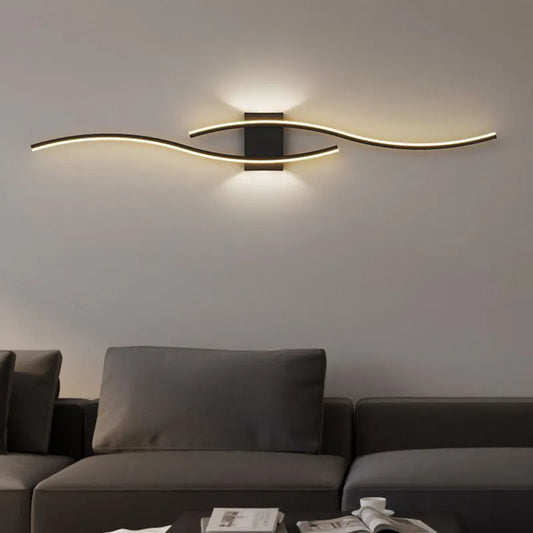 Black and White Minimalist LED Wall Light