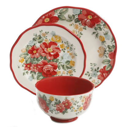 Floral 12-Piece Dinnerware Set