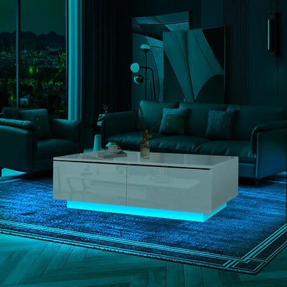 RGB LED Tea End Table For Home Office