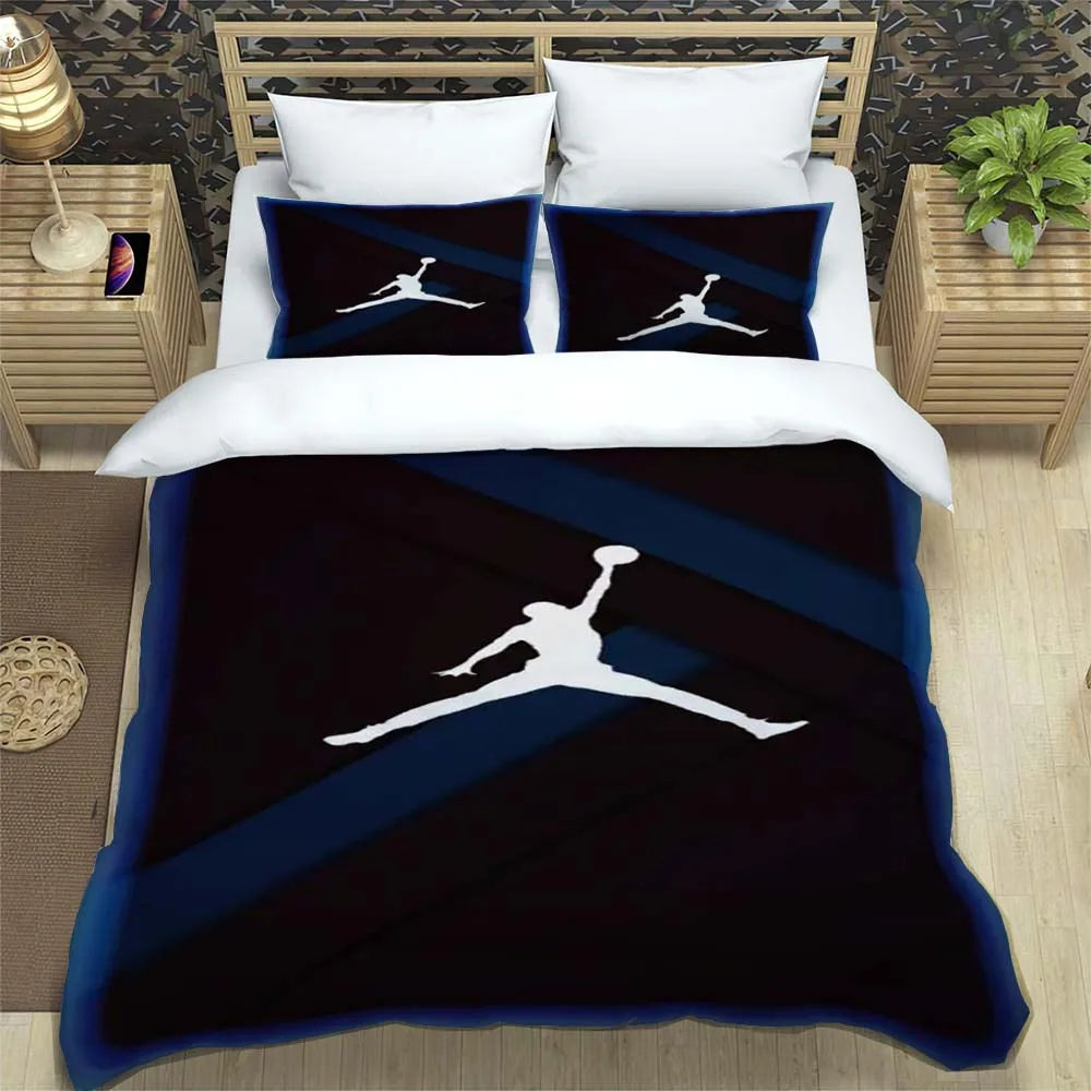 Basketball Logo Bedding Sets Cover With Pillowcase