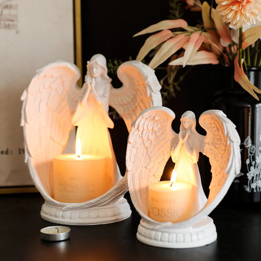 Resin Praying Angel Scented Candle Holder Ornament