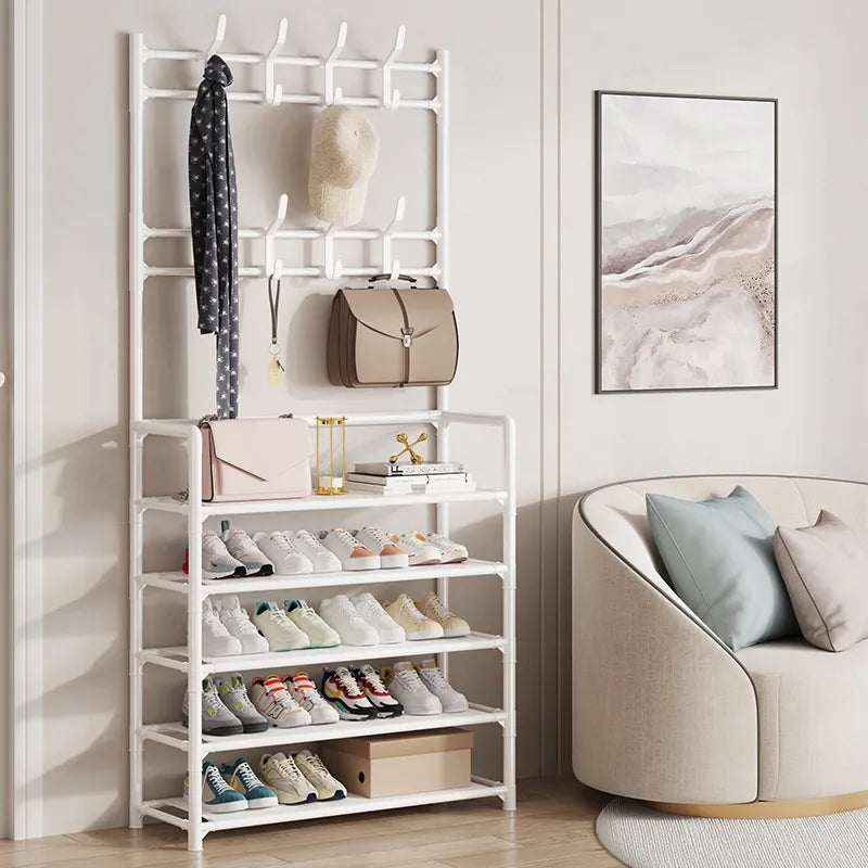 Floor Shoe and Hat Rack Organizer