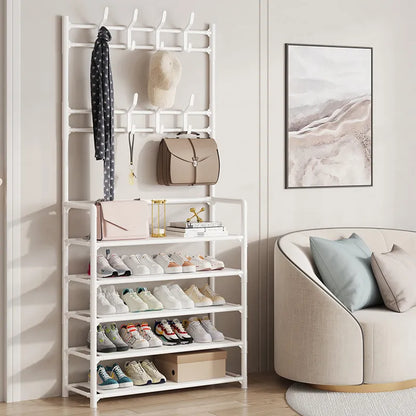 Floor Shoe and Hat Rack Organizer